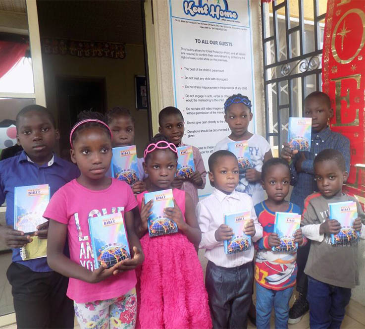 Children Holding Bibles
